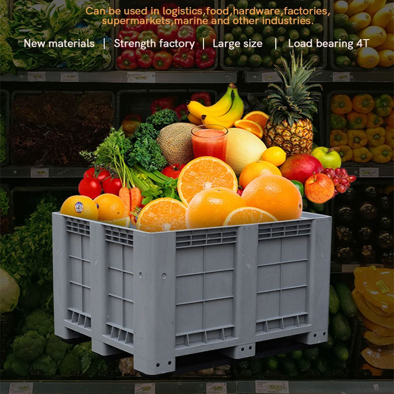 Custom Agriculture HDPE Heavy Duty Storage Solid Stacking Bulk Container