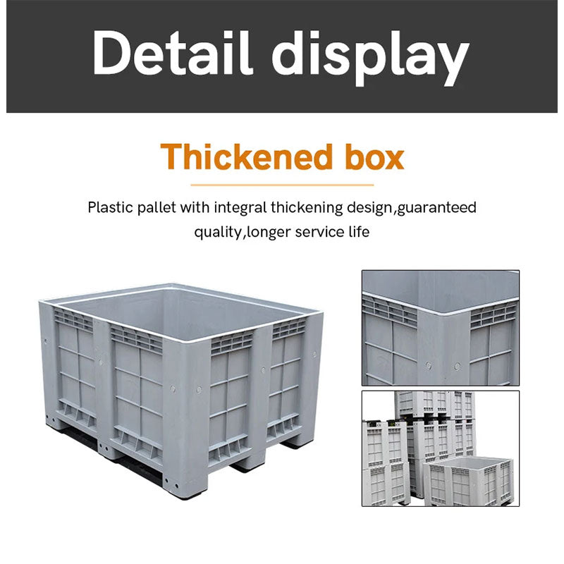Custom Agriculture HDPE Heavy Duty Storage Solid Stacking Bulk Container