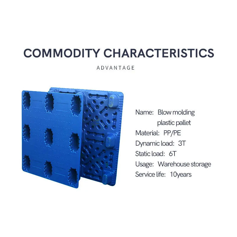 Nine Feet Stackable Vacuum Forming Plastic Pallet