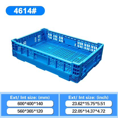 Collapsible Food Crates Plastic Vegetable Fruits Storage Basket