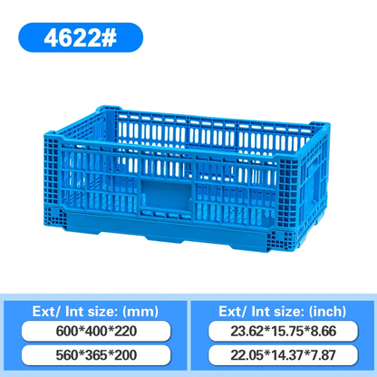 Collapsible Food Crates Plastic Vegetable Fruits Storage Basket