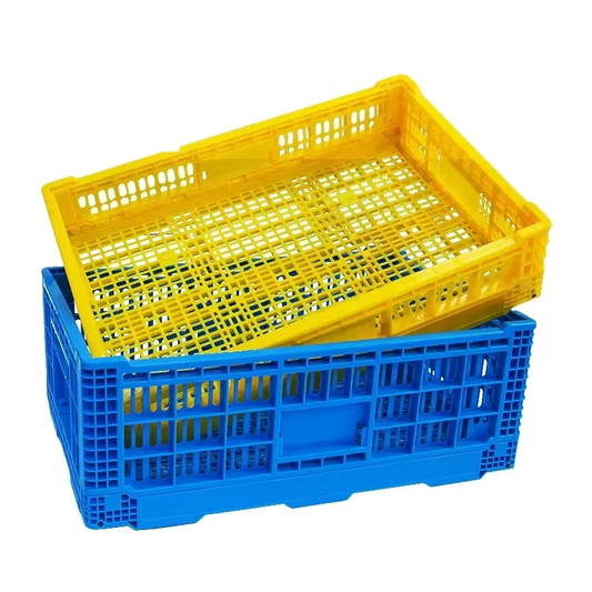 Collapsible Food Crates Plastic Vegetable Fruits Storage Basket