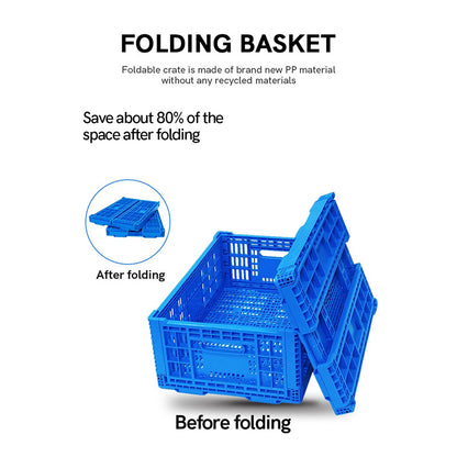 Collapsible Food Crates Plastic Vegetable Fruits Storage Basket