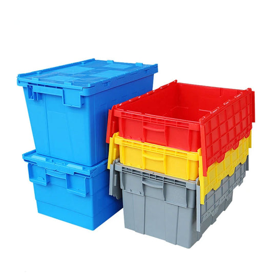 Heavy Duty Logistics Storage Stack Crate Nest Tote Bins Plastic Tunrover Box