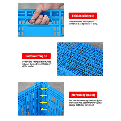 Collapsible Food Crates Plastic Vegetable Fruits Storage Basket